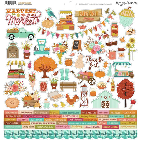 Simple Stories Harvest Market - Combo Stickers