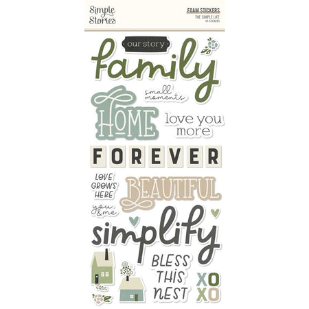 Simple Stories The Simple Life - Foam Stickers
