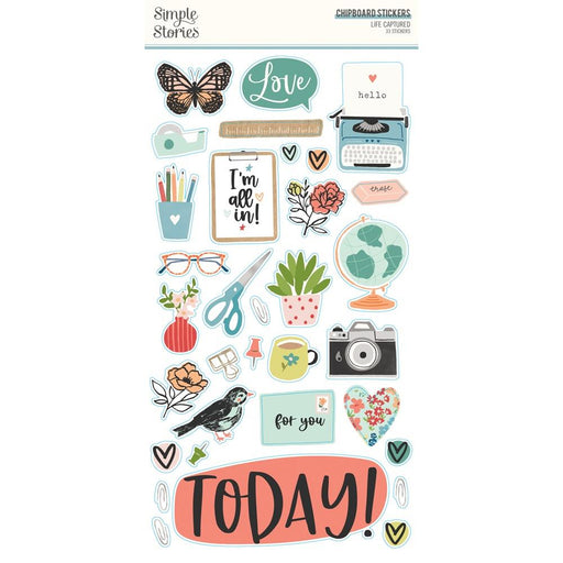 Simple Stories Life Captured - Chipboard Stickers