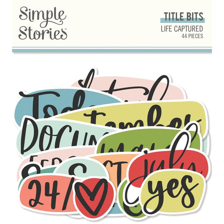 Simple Stories Life Captured - Title Bits & Pieces