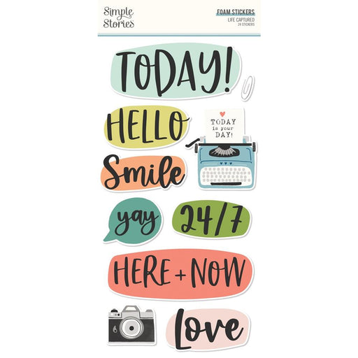 Simple Stories Life Captured - Foam Stickers