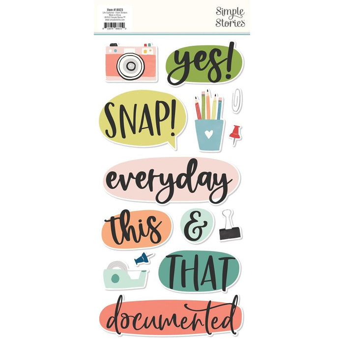 Simple Stories Life Captured - Foam Stickers