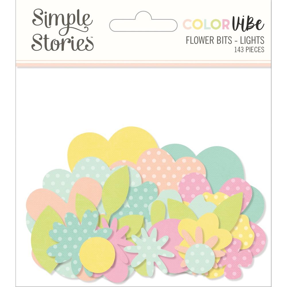 Simple Stories Color Vibe - Lights Flower Bits & Pieces