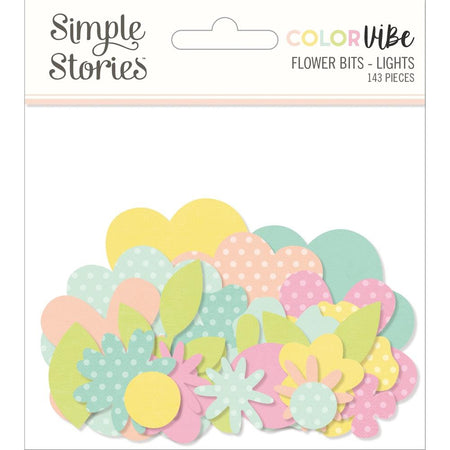Simple Stories Color Vibe - Lights Flower Bits & Pieces