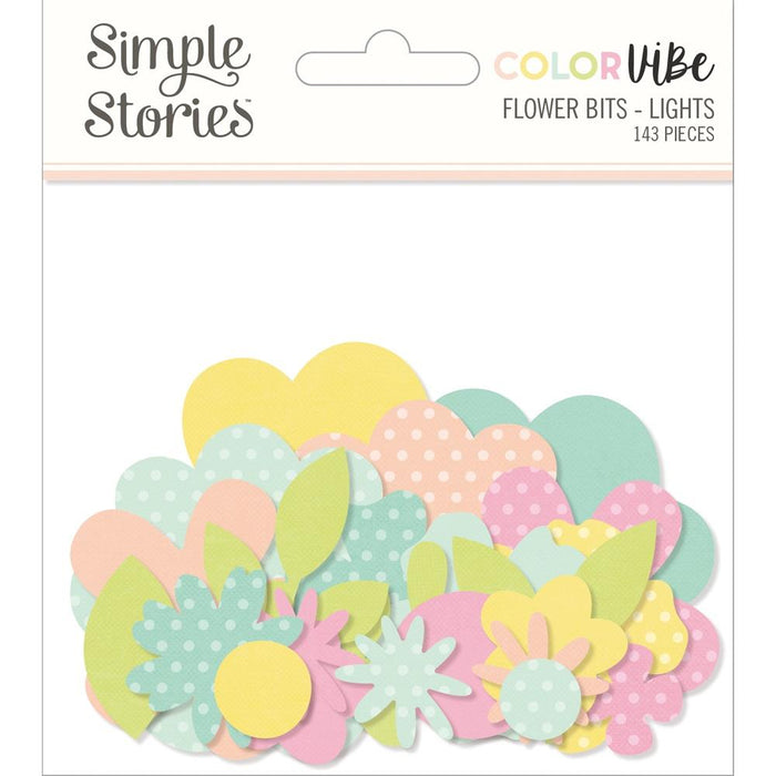 Simple Stories Color Vibe - Lights Flower Bits & Pieces