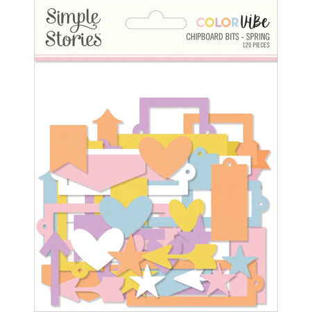 Simple Stories Color Vibe - Spring Chipboard Bits & Pieces