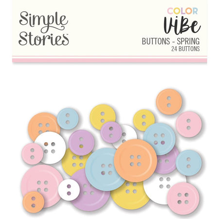 Simple Stories Color Vibe - Spring Buttons
