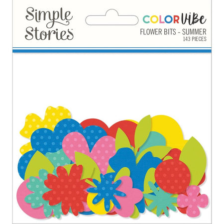 Simple Stories Color Vibe - Summer Flower Bits & Pieces