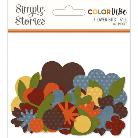 Simple Stories Color Vibe - Fall Flower Bits & Pieces