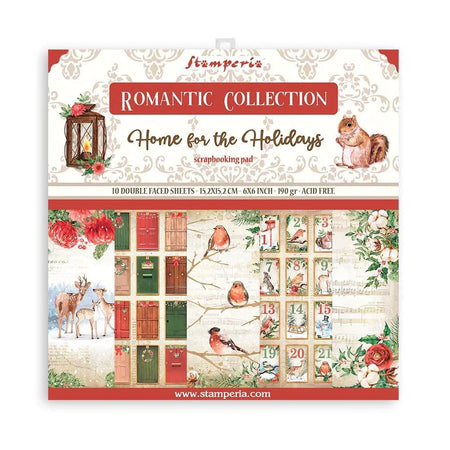 Stamperia Romantic Home For The Holidays - 6x6 Paper Pack