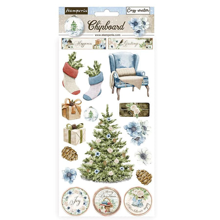 Stamperia Romantic Cozy Winter - Chipboard