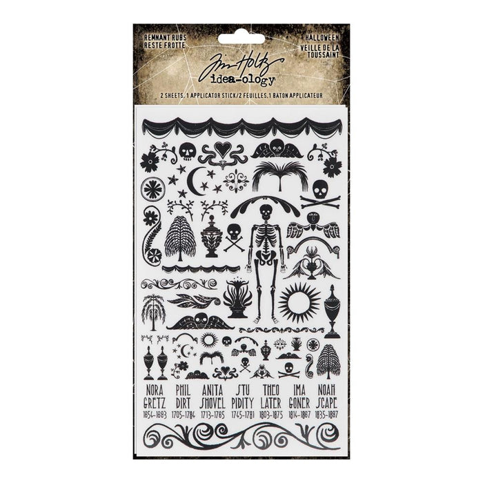 Tim Holtz Idea-ology - Remnant Rubs Halloween