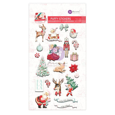 Prima Candy Cane Lane - Puffy Stickers Icons (21 pieces)