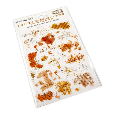 49 & Market Essential Textblends - Citrus Rub-Ons