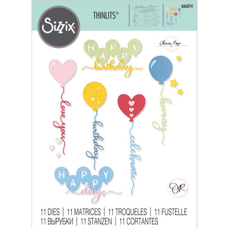 Sizzix Thinlits Die - Balloon Occasions