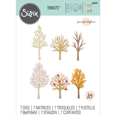 Sizzix Thinlits Die - Seasonal Trees