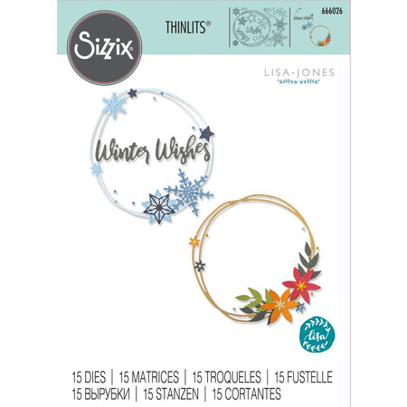 Sizzix Thinlits Die - Winter Wreath