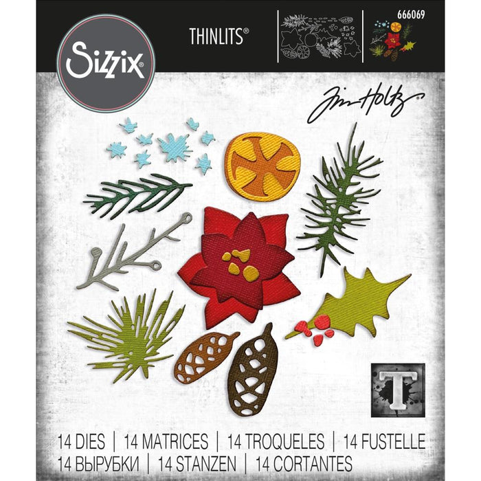 Sizzix Tim Holtz Alterations Thinlits Die - Modern Festive