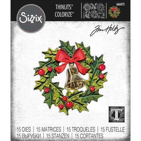 Sizzix Tim Holtz Alterations Thinlits Die - Yuletide Colorize