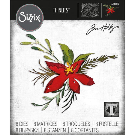 Sizzix Tim Holtz Alterations Thinlits Die - Holiday Brushstroke #3