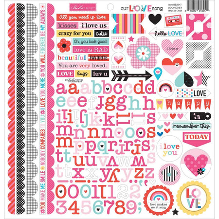 Bella Blvd Our Love Song - Doohickey Cardstock Stickers