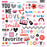 Bella Blvd Our Love Song - Ciao Chip Chipboard Stickers