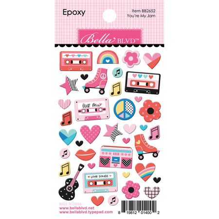 Bella Blvd Our Love Song - Epoxy Stickers You're My Jam