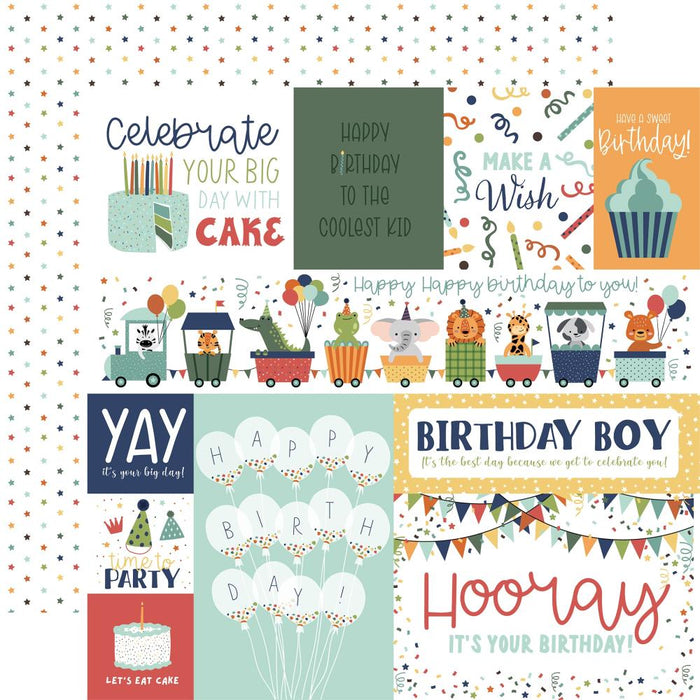 Echo Park A Birthday Wish Boy - Multi Journaling Cards