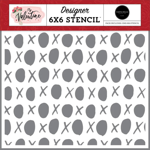 Carta Bella My Valentine - XO Stencil