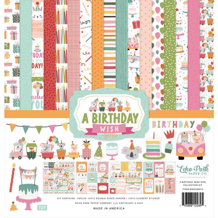 Echo Park A Birthday Wish Girl - 12x12 Collection Kit