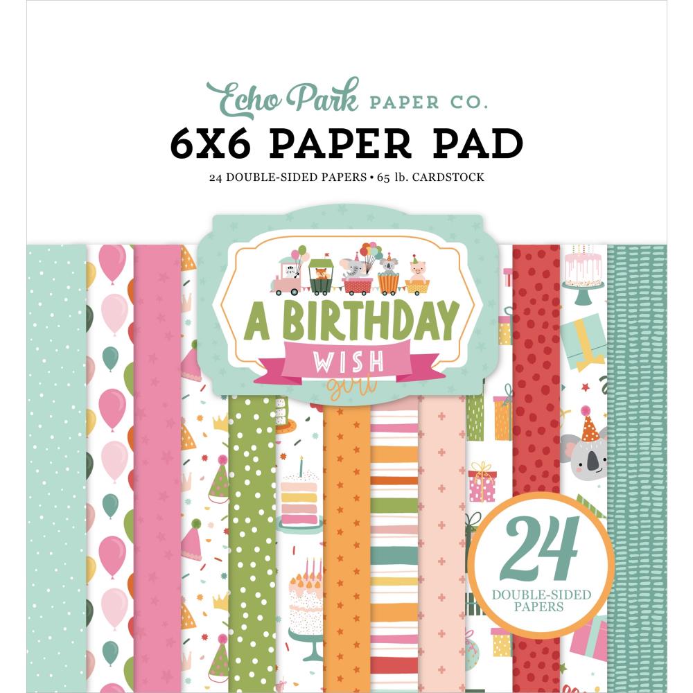 Echo Park A Birthday Wish Girl - 6x6 Pad
