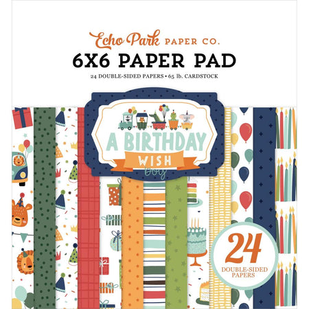 Echo Park A Birthday Wish Boy - 6x6 Pad