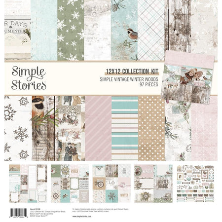 Simple Stories Simple Vintage Winter Woods - 12x12 Collection Kit