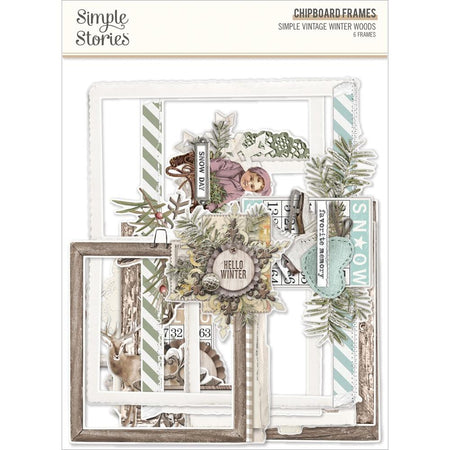 Simple Stories Simple Vintage Winter Woods - Chipboard Frames