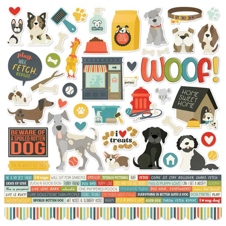 Simple Stories Pet Shoppe Dog - Combo Stickers