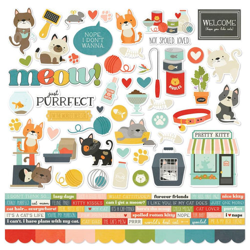 Simple Stories Pet Shoppe Cat - Combo Stickers