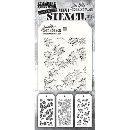 Tim Holtz Layering Stencil - Mini Set 54