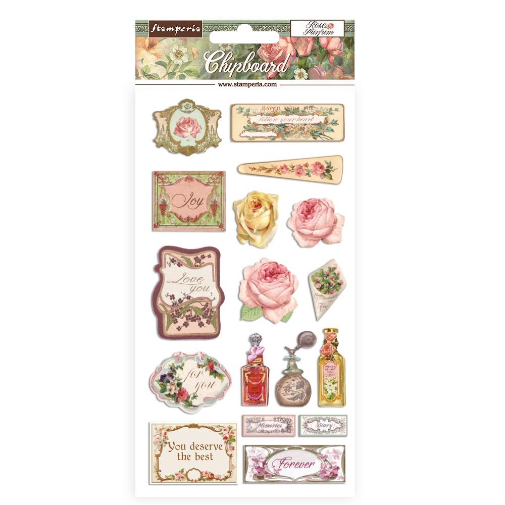 Stamperia Rose Parfum - Chipboard