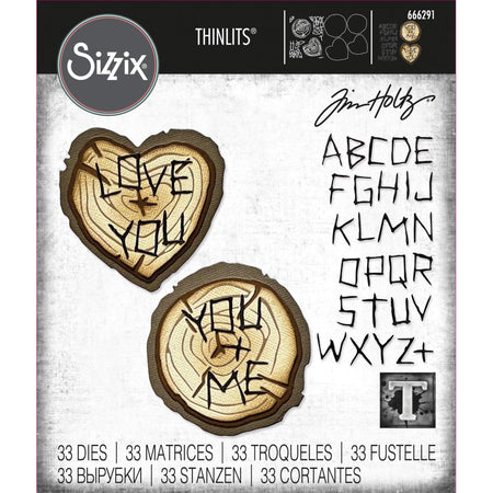 Sizzix Tim Holtz Thinlits Die - Wood Slice