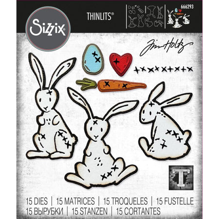 Sizzix Tim Holtz Thinlits Die - Bunny Stitch