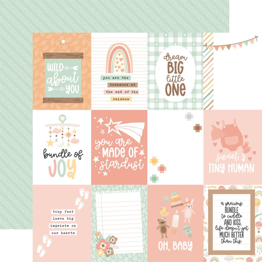 Echo Park Our Baby Girl - 3x4 Journaling Cards