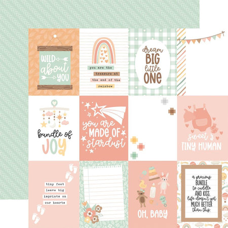 Echo Park Our Baby Girl - 3x4 Journaling Cards