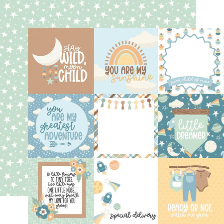 Echo Park Our Baby Boy - 4x4 Journaling Cards