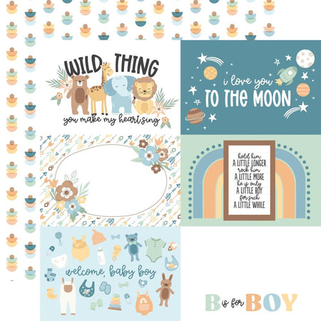 Echo Park Our Baby Boy - 6x4 Journaling Cards