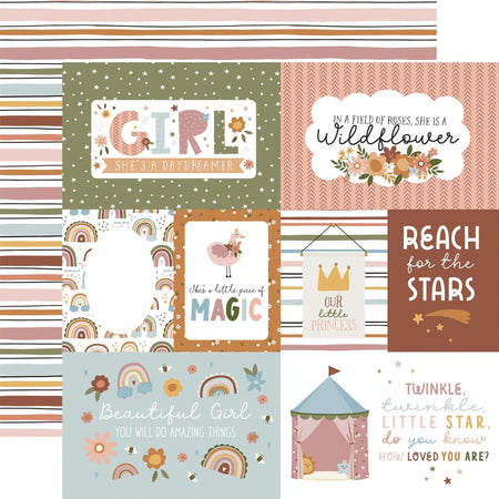 Echo Park Dream Big Little Girl - Multi Journaling Cards
