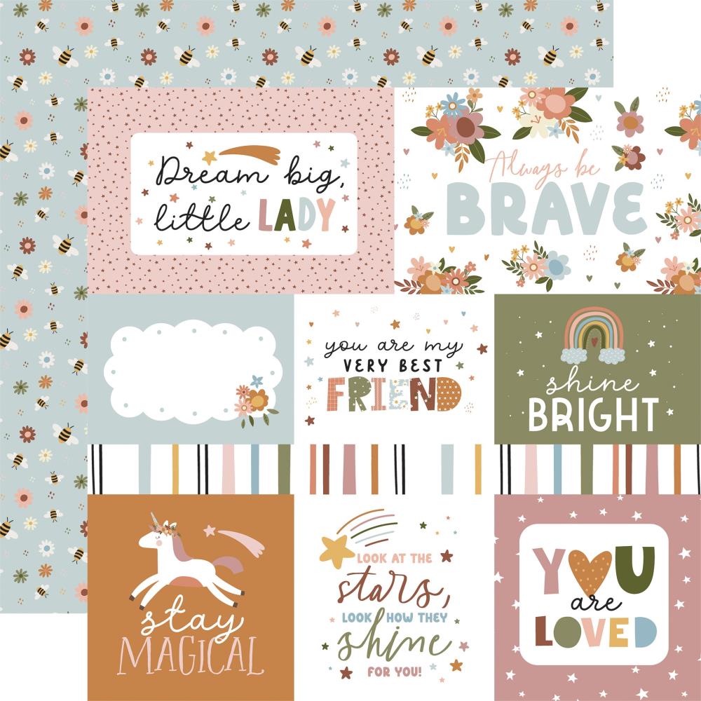 Echo Park Dream Big Little Girl - Journaling Cards