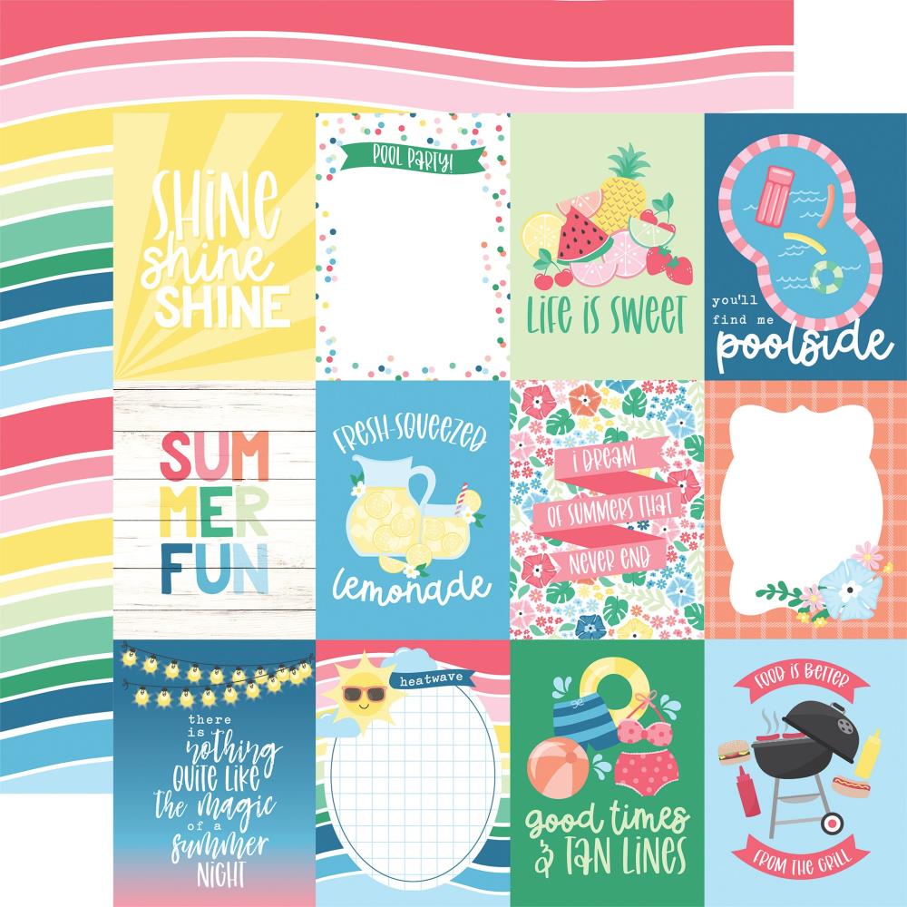 Echo Park Sun Kissed - 3x4 Journaling Cards