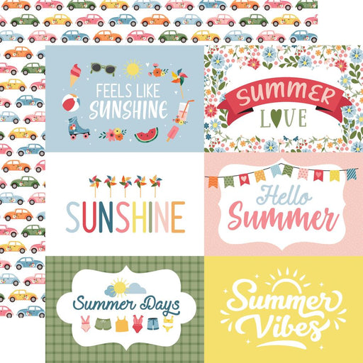 Echo Park Here Comes The Sun - 6x4 Journaling Cards