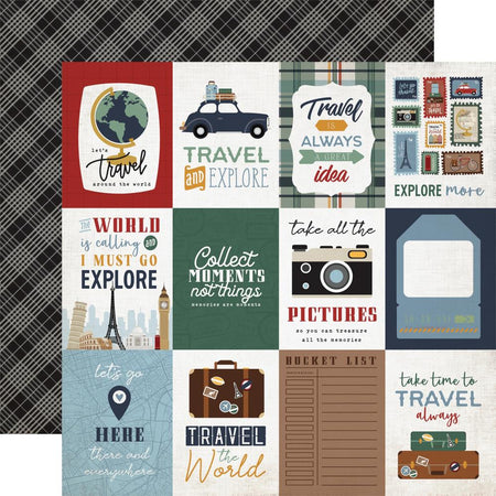 Echo Park Let's Go Travel - 3x4 Journaling Cards