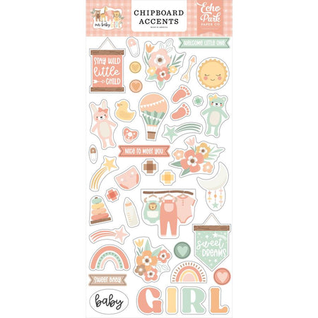 Echo Park Our Baby Girl - Chipboard Accents